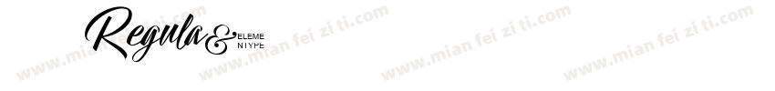 酒慰风尘 Regula字体转换